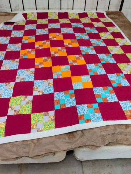 HANDMADE TWIN SIZE QUILT image