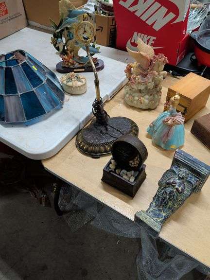 STAINED GLASS TO LAMP SHADE - FIGURES - WOOD BOXES AND ETC image