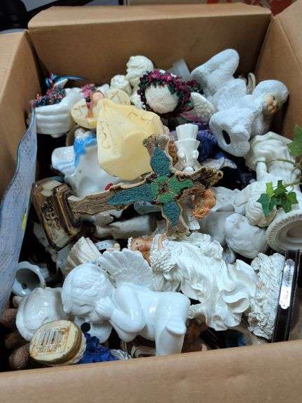 LARGE BOX OF ANGEL FIGURES image