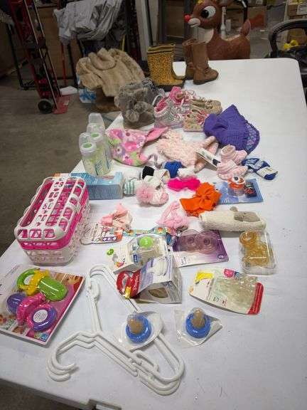 BABY ITEMS- BOOTS- SHOES- BOTTLES- PACIFIERS- NIPPLES- FOOD FEEDERS- ETC.- image