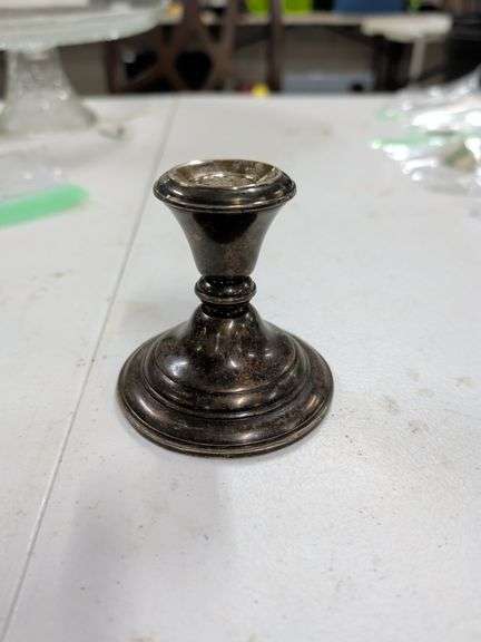 STERLING SILVER CANDLE HOLDER image