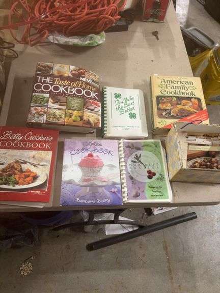 COOKBOOKS- AMERICAN FAMILY COOKBOOK- BETTY CROCKER’S COOKBOOK- THE TASTE OF HOME COOKBOOK- ETC.- image