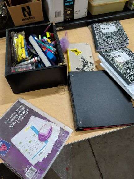 SCHOOL SUPPLIES - PAPER - PENS AND ETC image