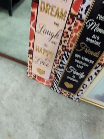 2 DECORATIVE WALL HANGINGS 12X47 image