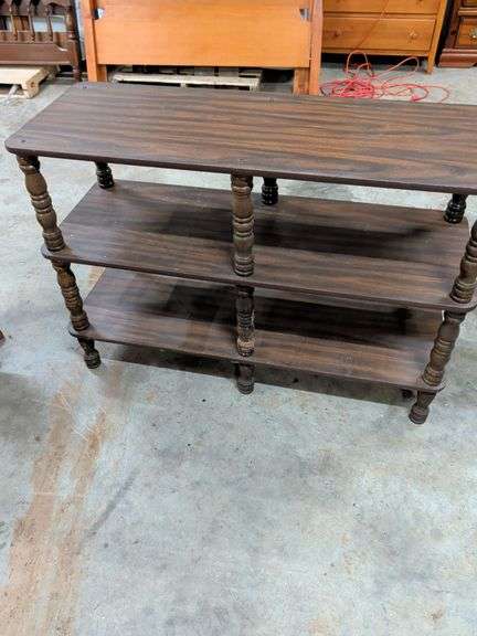 3 TIER WHATNOT SHELF 48X18X33 image