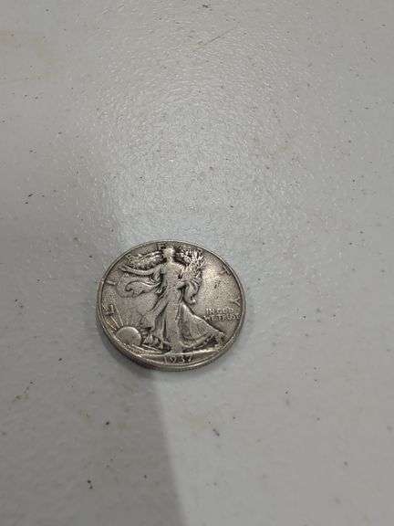 1937 WALKING LIBERTY SILVER HALF DOLLAR image