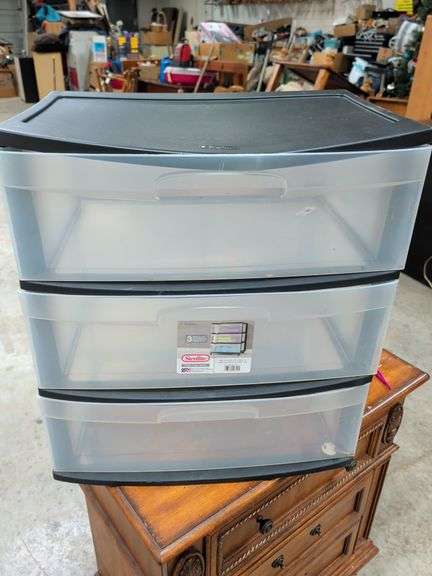 STERILITE 3 DRAWER STORAGE CHEST 21X15X25 image