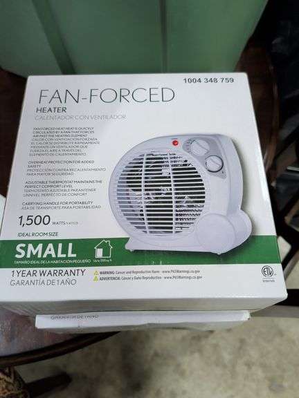 1500 WATT FAN FORCED SMALL ROOM HEATER image