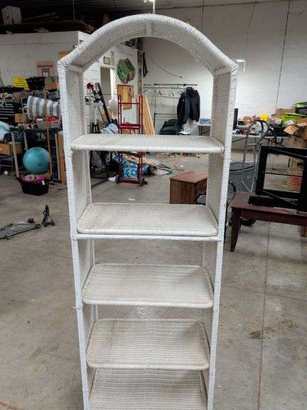 WICKER SHELF 5 SHELVES 24X14X72 image