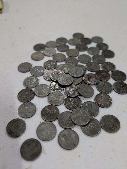 60 - 1943 STEEL WHEAT PENNIES image