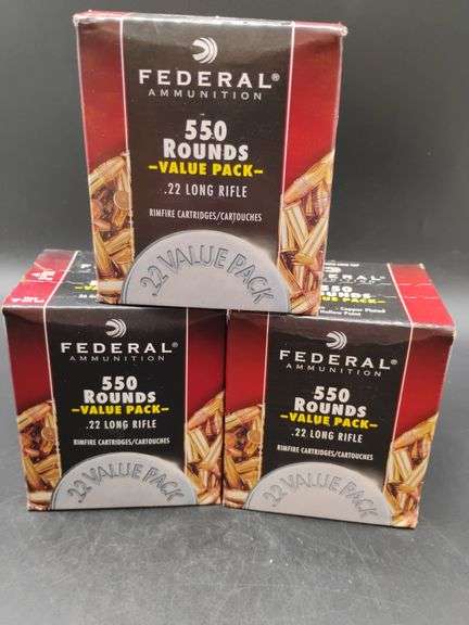 3 BOXES .22 LONG RIFLE AMMO - Ford Brothers, Inc.