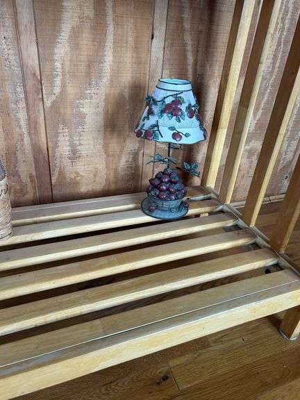 Light Wood Entryway Table with Shelf