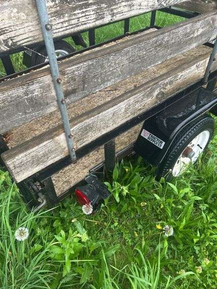 Utility Trailer with Wood and Metal Frame