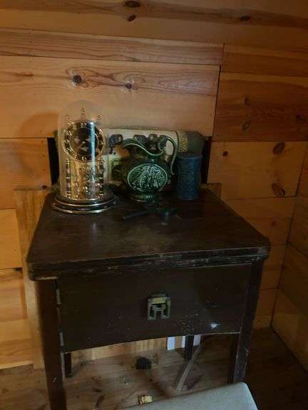 Estate Collection: Table, Chair, Clock, and Decorative Pitcher