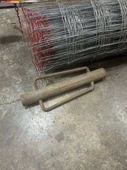 Roll of Fencing Wire with Post Driver