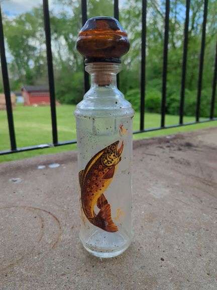 Collectible Fish Decanter Bottle with Stopper image