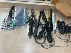 Assorted Hair Styling Tools and Barber Accessories