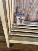 Light Wood Entryway Table with Shelf