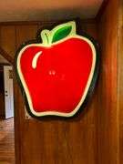 Large Illuminated Apple Advertising Sign