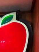 Large Illuminated Apple Advertising Sign