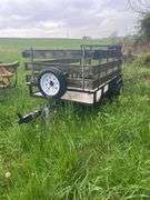 Utility Trailer with Wood and Metal Frame