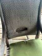 Woven Back Rocking Chair with Pillows