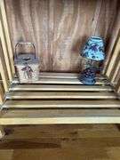 Light Wood Entryway Table with Shelf