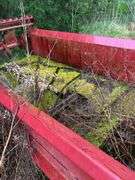 Red Farm Manure Spreader