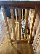 Light Wood Entryway Table with Shelf