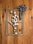 Decorative Window Frames with Cotton and Bow