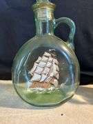 Fitzgerald DeCanter with Sailing Ship and Shaving Set