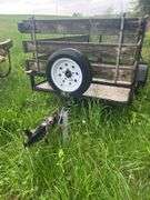Utility Trailer with Wood and Metal Frame