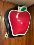 Large Illuminated Apple Advertising Sign