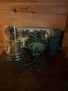 Estate Collection: Table, Chair, Clock, and Decorative Pitcher