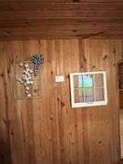 Decorative Window Frames with Cotton and Bow