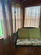Wicker Hanging Loveseat Swing