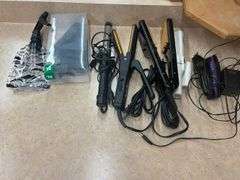 Assorted Hair Styling Tools and Barber Accessories