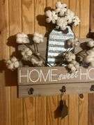 Rustic Home Decor Set - Wall Art, Key Holder, and Decorative Bag
