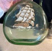 Fitzgerald DeCanter with Sailing Ship and Shaving Set