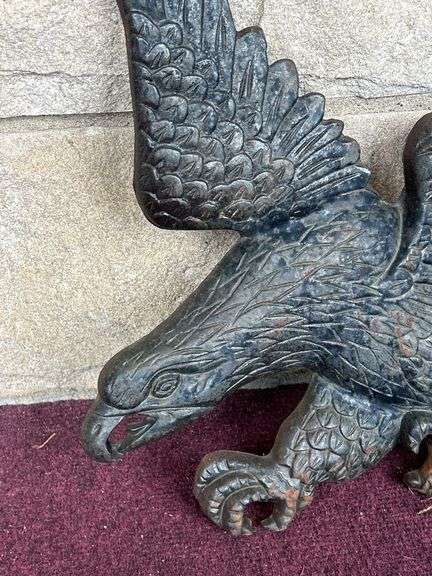 Cast Iron American Eagle Sculpture