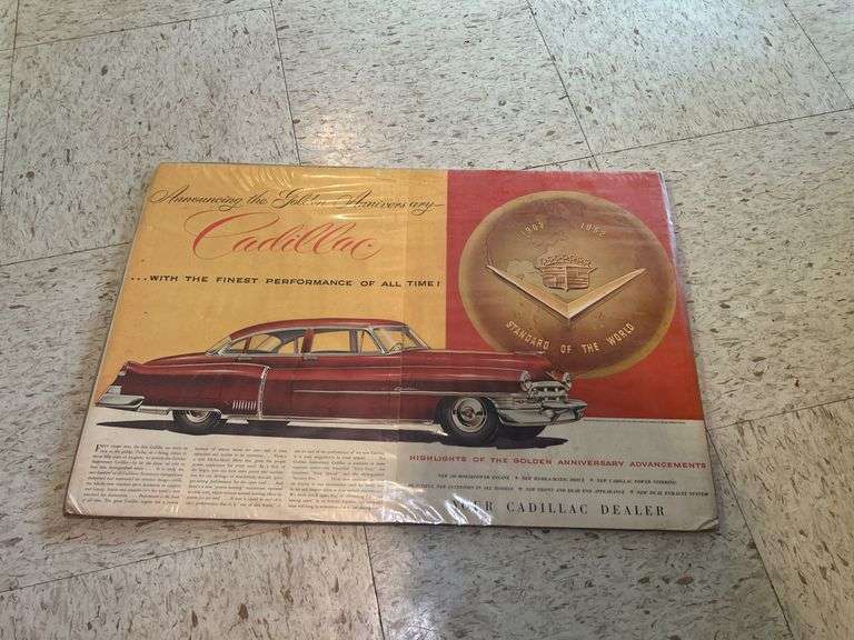 1952 Cadillac Golden Anniversary Advertising Poster image