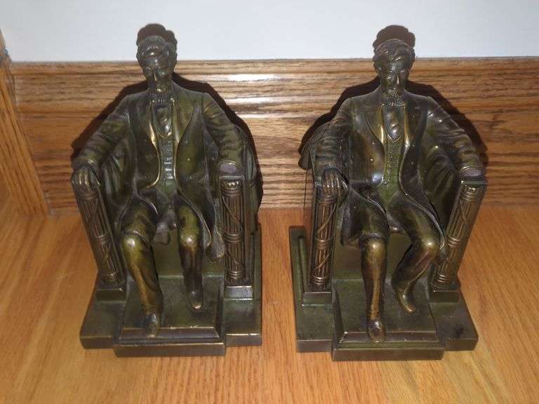 Pair of Abraham Lincoln Bookends image