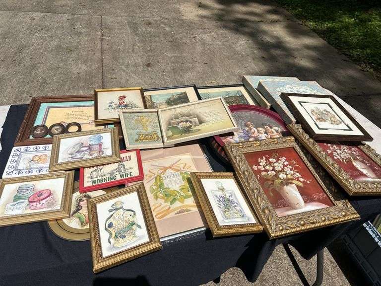 Assorted Collection of Framed Prints and Artwork image