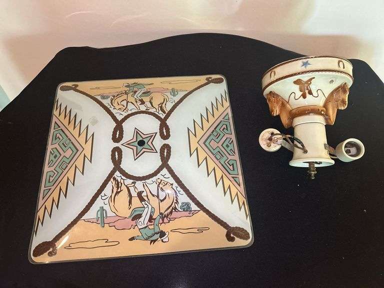 Western Style Ceiling Light Fixture image