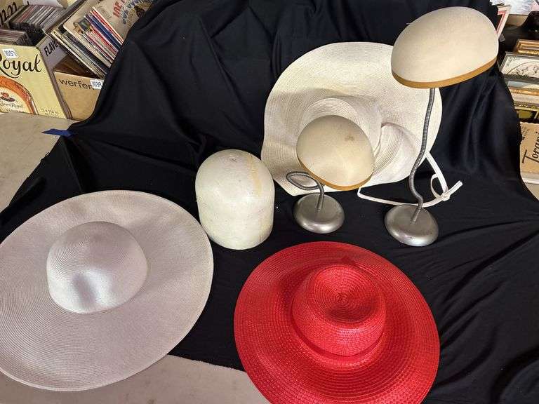 Lot of Ladies' Hats and Millinery Forms image