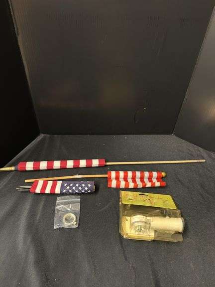 Lot of American Flags with Bracket image