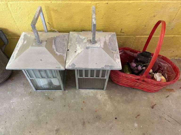 Pair of Outdoor Lanterns image