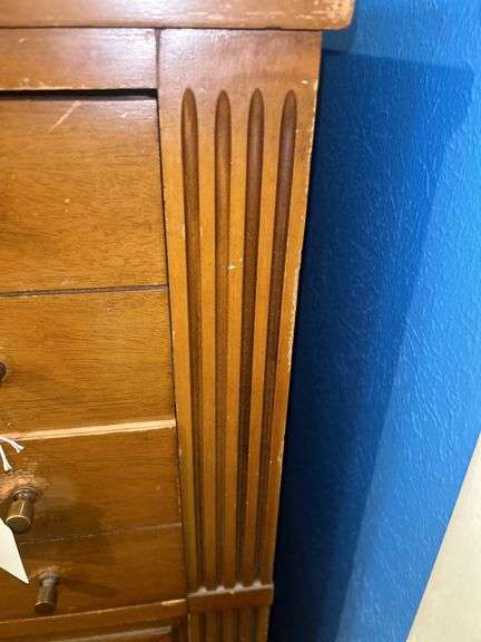 Wooden Dresser with Multiple Drawers
