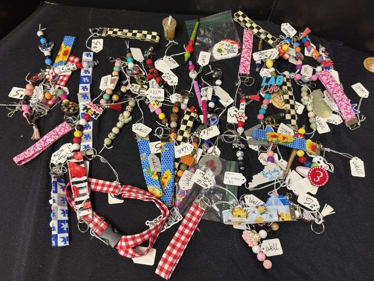Assorted Handmade Keychains, Zipper Pulls, and Lanyards image