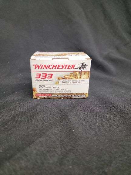 WINCHESTER 333 RDS 22 LR HOLLOW POINTS FULL BOX image